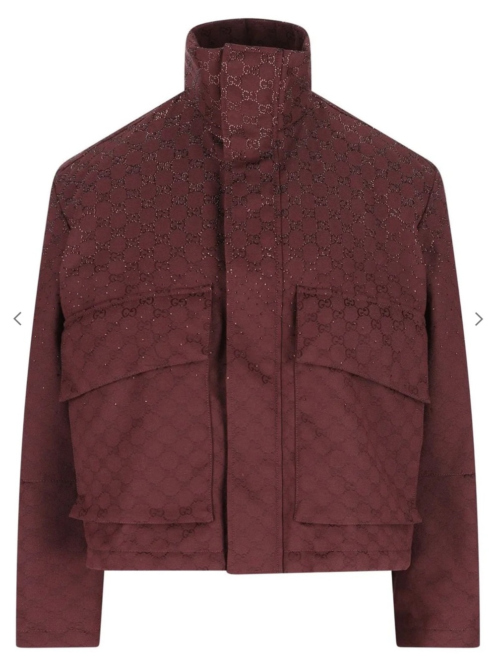 Gucci Embellished GG Monogrammed Padded Jacket